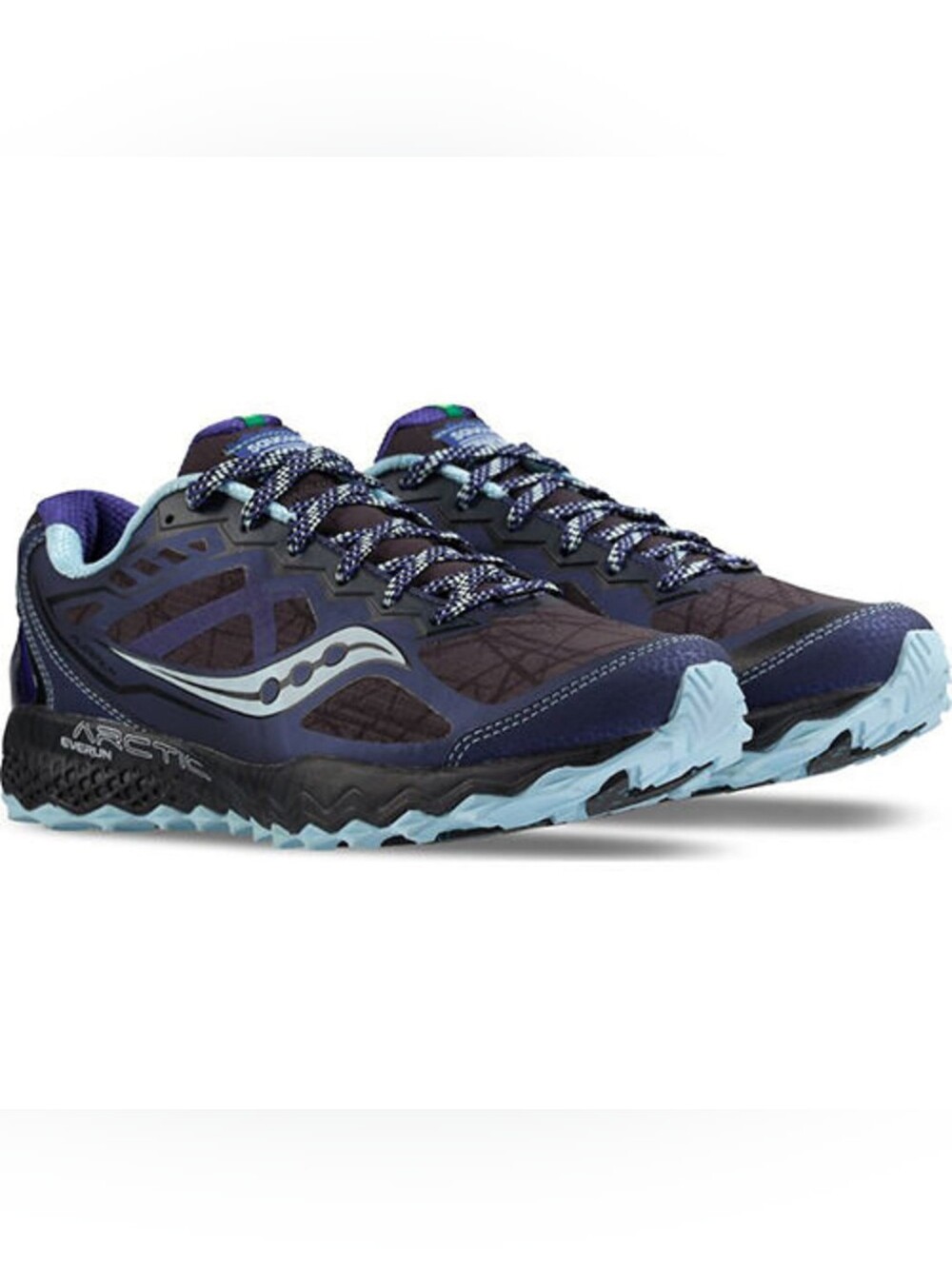 Saucony Women's Trail Sneakers in Navy and Light Blue